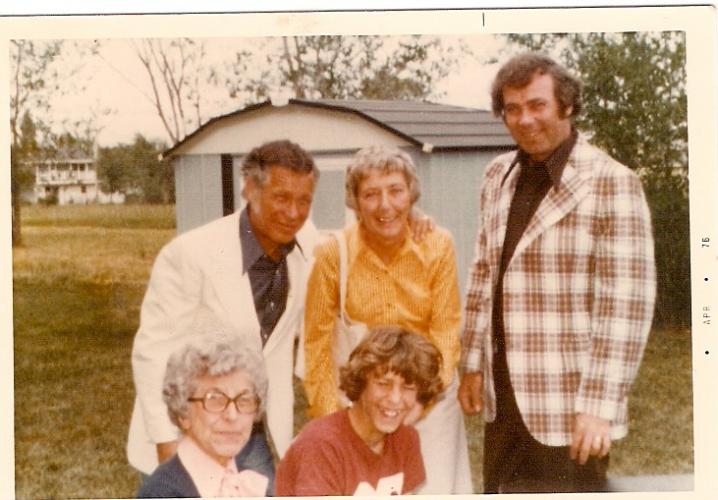 Uncle George, Aunt Lou, Dad, Grandma and Joe